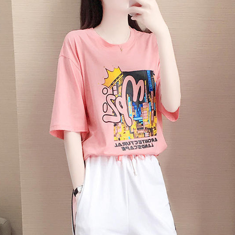 Summer new fashion short-sleeved sports two-piece suit – Clothing bags